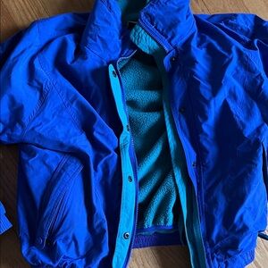 Eastern Mountain Sports Vibrant Blue Windbreaker